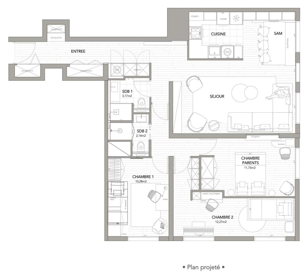 Plan projeté Jade